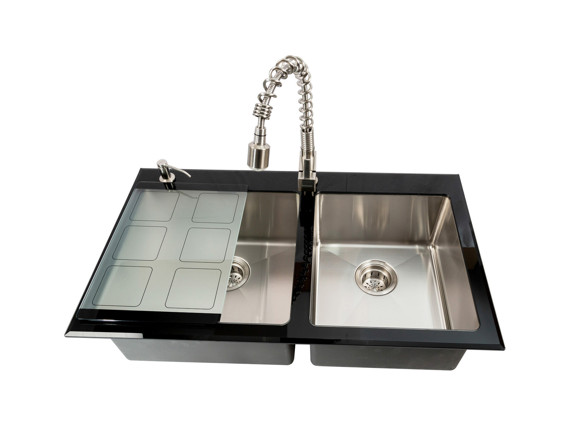 chiuveta-bucatarie-inox-cookingaid-tempered-glass-duo-8