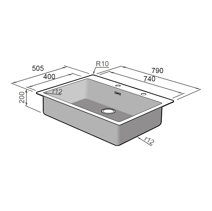 Chiuveta-Bucatarie-CookingAid-Box-Lux-76-tehnical-design