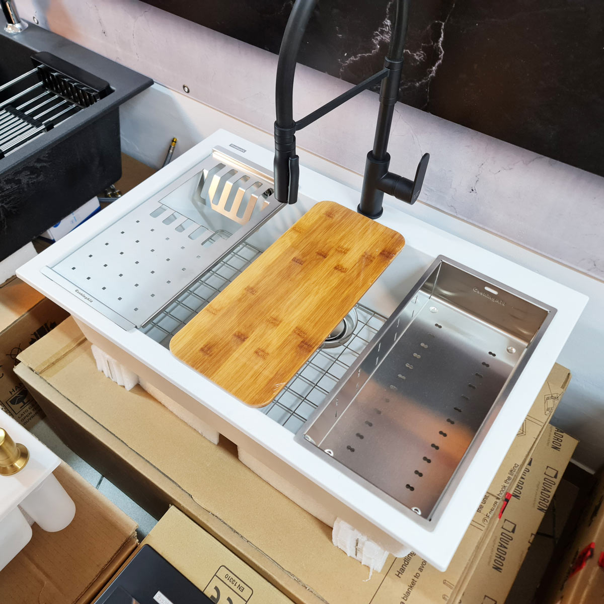 Chiuveta-Bucatarie-Granit-CookingAid-Cube-ON7610-Alba-Polar-White-13