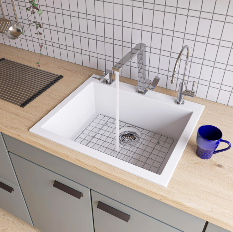 Chiuveta-Bucatarie-granit-CookingAid-Cube-5610-POLAR-WHITE-5