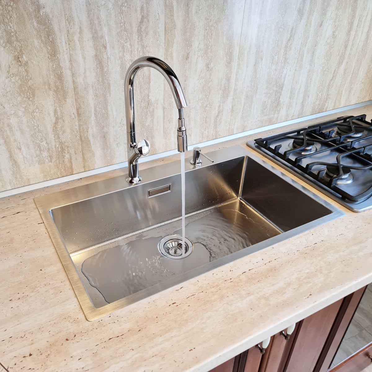 Chiuveta-Bucatarie-inox-CookingAid-Box-Lux-76-cu-baterie-Parmix-Chrome-1