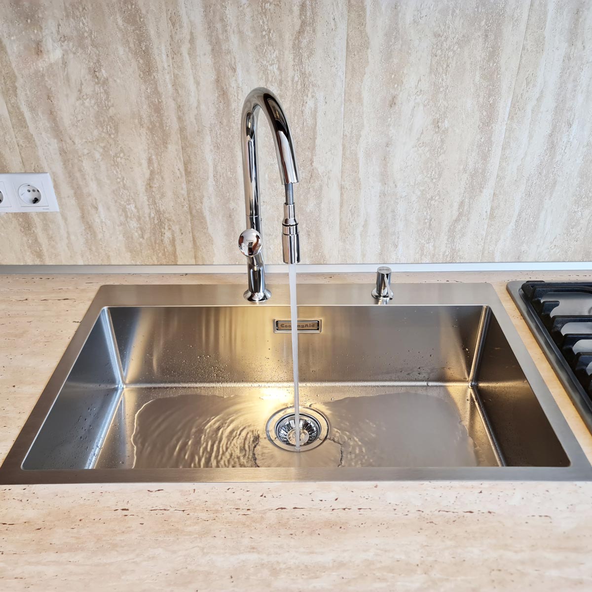 Chiuveta-Bucatarie-inox-CookingAid-Box-Lux-76-cu-baterie-Parmix-Chrome-2