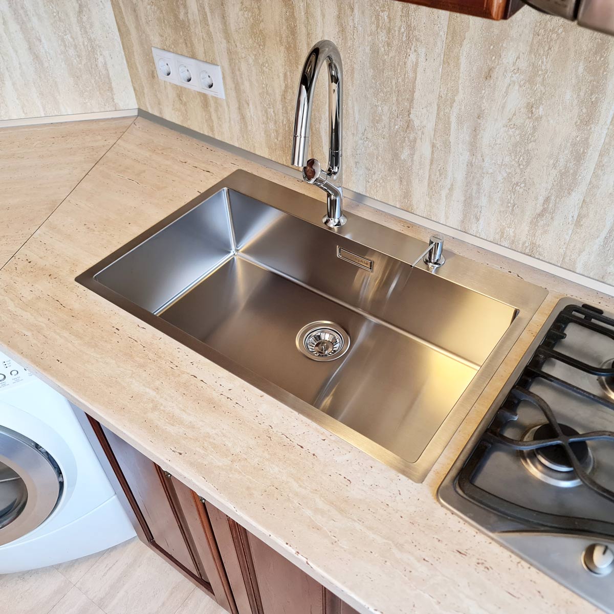 Chiuveta-Bucatarie-inox-CookingAid-Box-Lux-76-cu-baterie-Parmix-Chrome-6