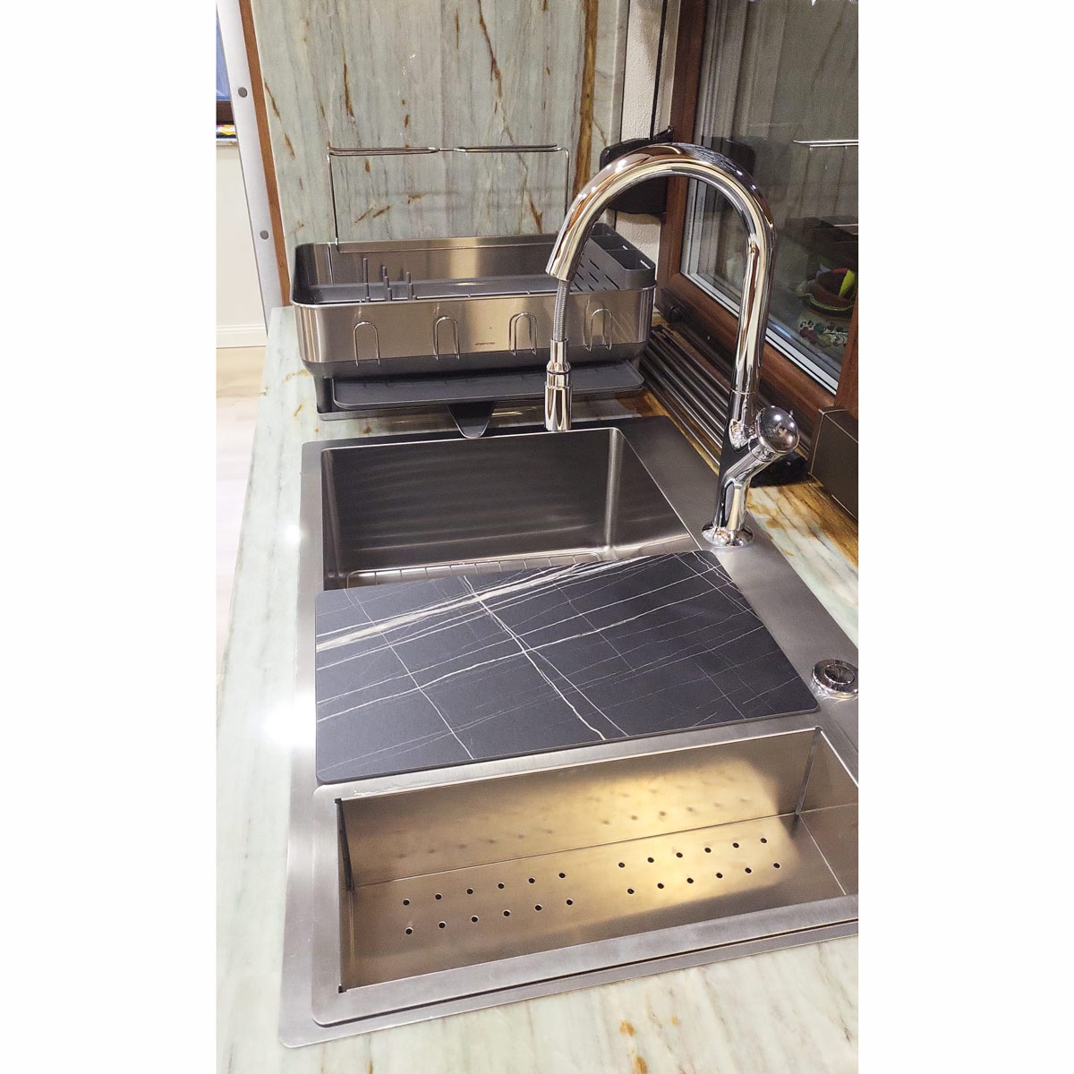 Chiuveta-Bucatarie-inox-CookingAid-Box-Lux-76-rectangular-drain-By-Rodi-7