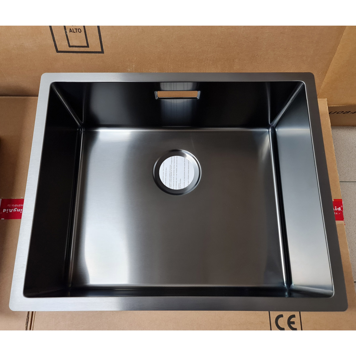 Chiuveta-Bucatarie-Inox-CookingAid-Box-Lux-50-Grey-Strat-PVD-ceramic-gri-2