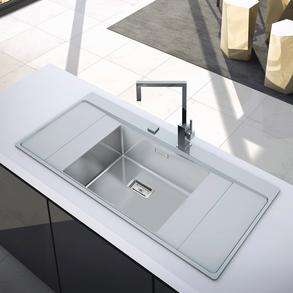 Chiuveta-Bucatarie-Inox-CookingAid-Xeron-B50- FLOW-XL-5