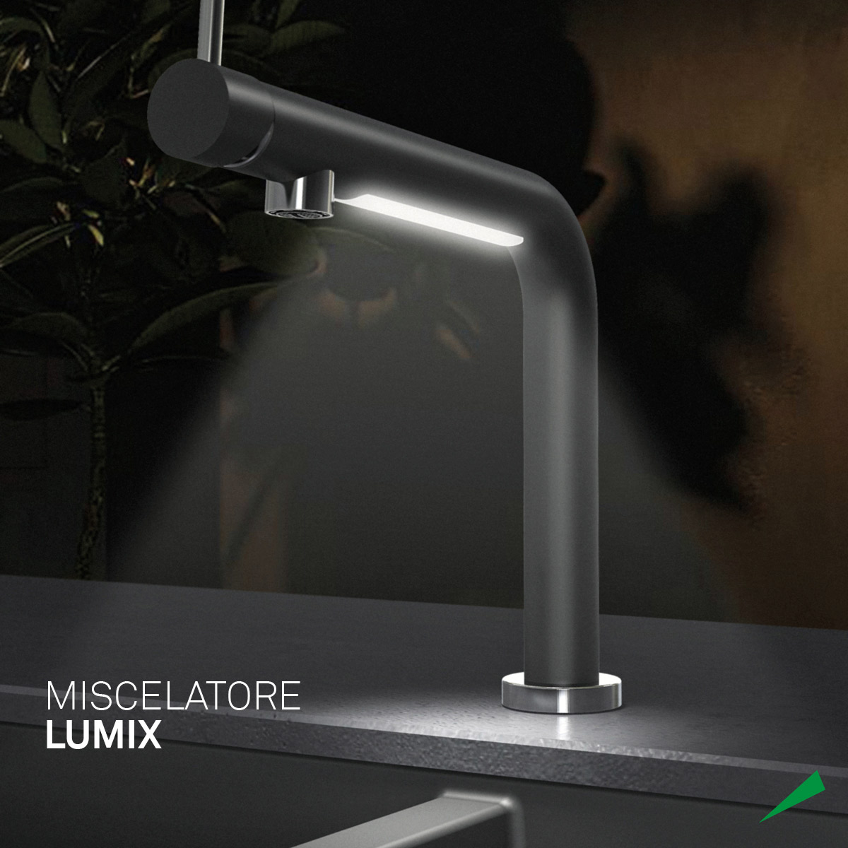 Baterie-Bucatarie-neagra-CookingAid-LUMIX-cu-LED-neagra