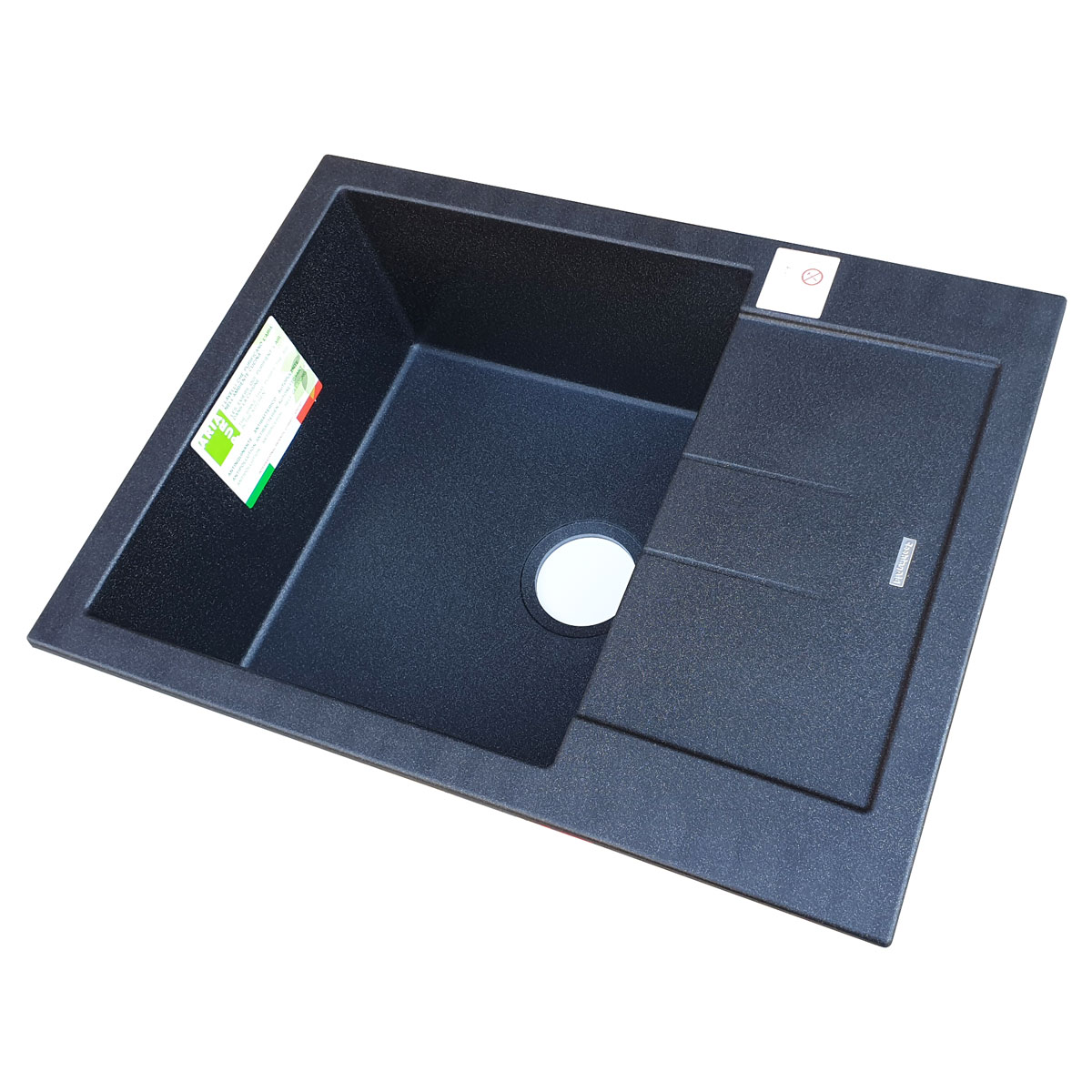 Chiuveta-bucatarie-Granit-CookingAid-Amanda6510-neagra-black-metallic