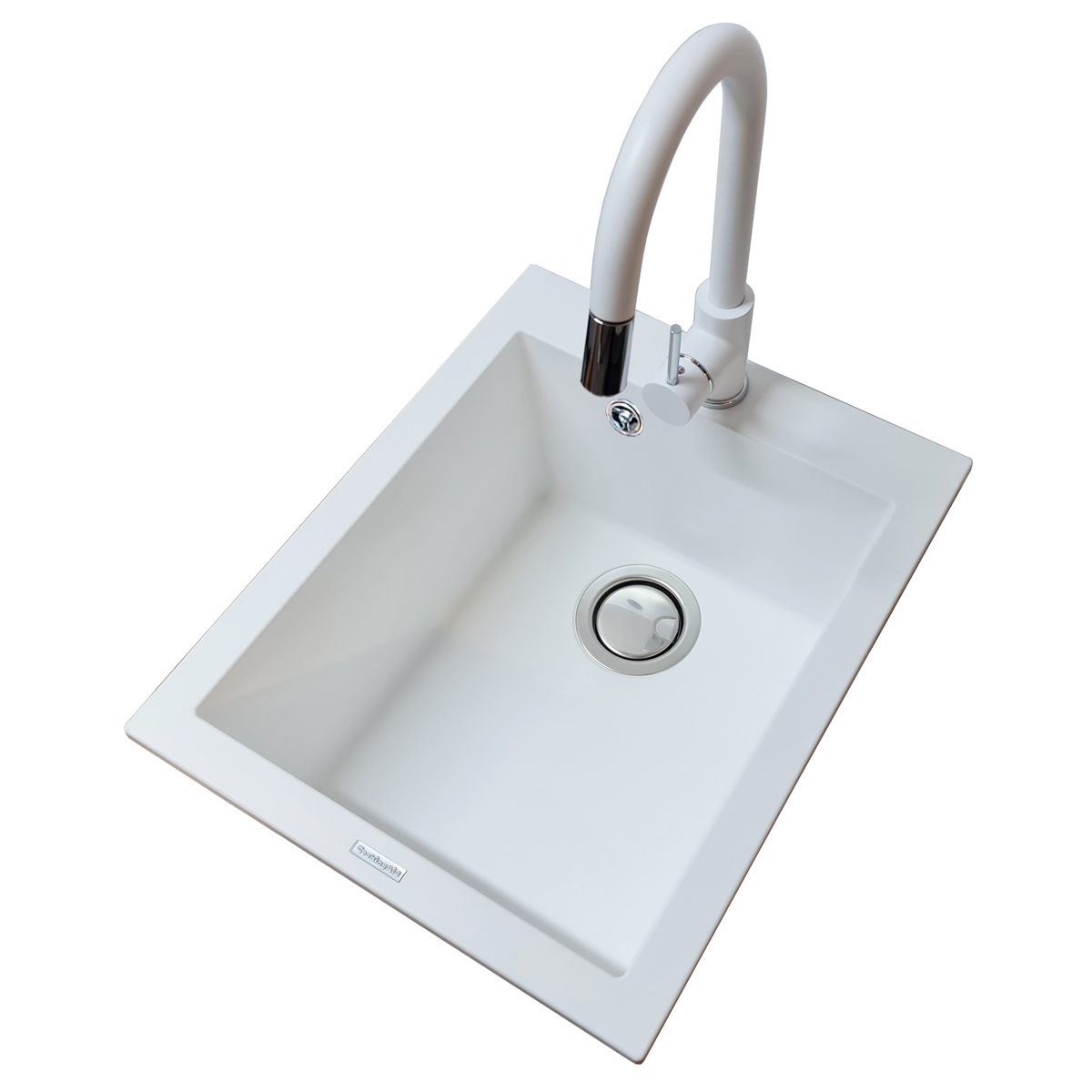 Chiuveta-bucatarie-Granit-CookingAid-Cube-4110-Alba-Polar-White-7