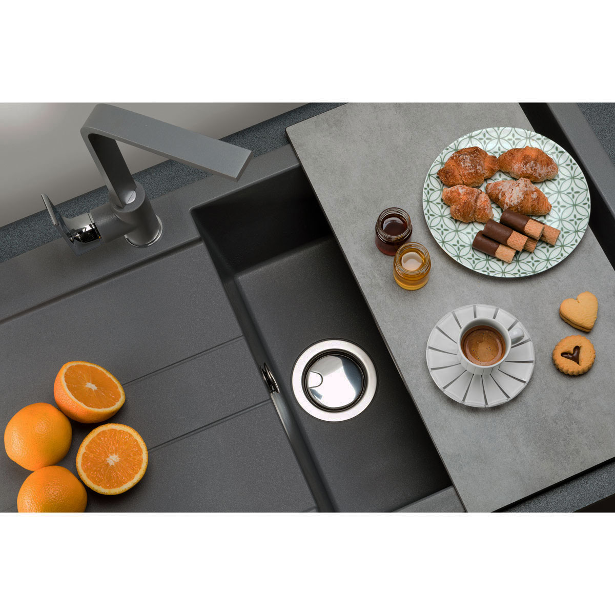 Chiuveta-bucatarie-granit-CookingAid-Amanda-AM9910-black-metal-quartz-5