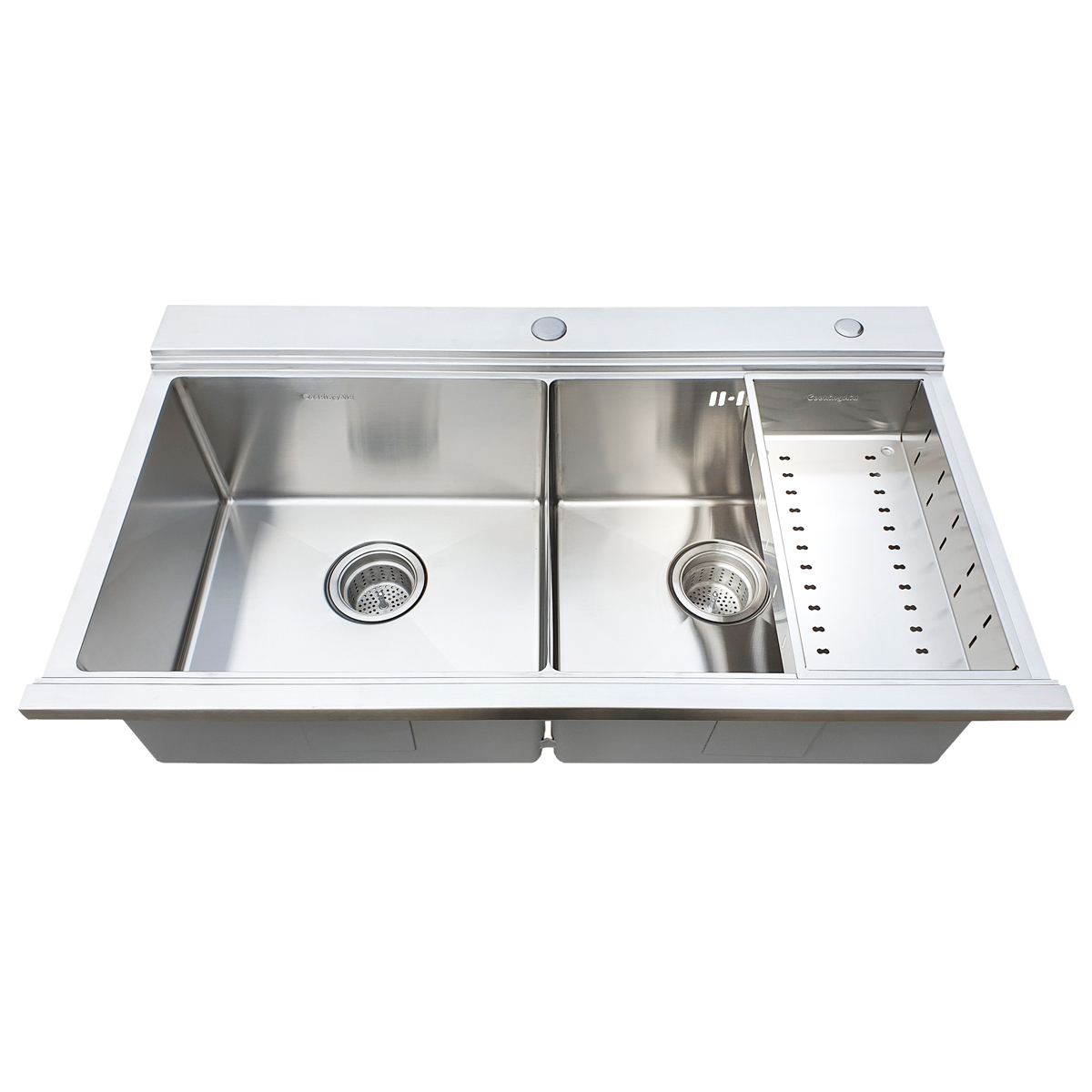 Chiuveta-bucatarie-inox-CookingAid-Kinga-Steel-cu-tocatoare-sticla-neagra-12