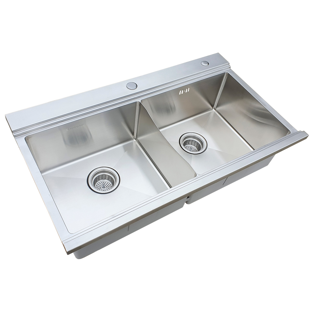 Chiuveta-bucatarie-inox-CookingAid-Kinga-Steel-cu-tocatoare-sticla-neagra-17
