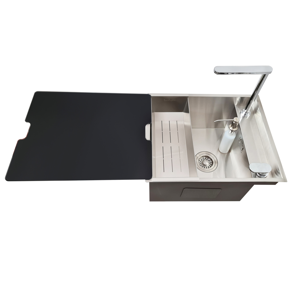 Set-chiuveta-bucatarie-inox-CookingAid-Invisible-Deep-cu-capac-sticla-si-baterie-telescopica-01