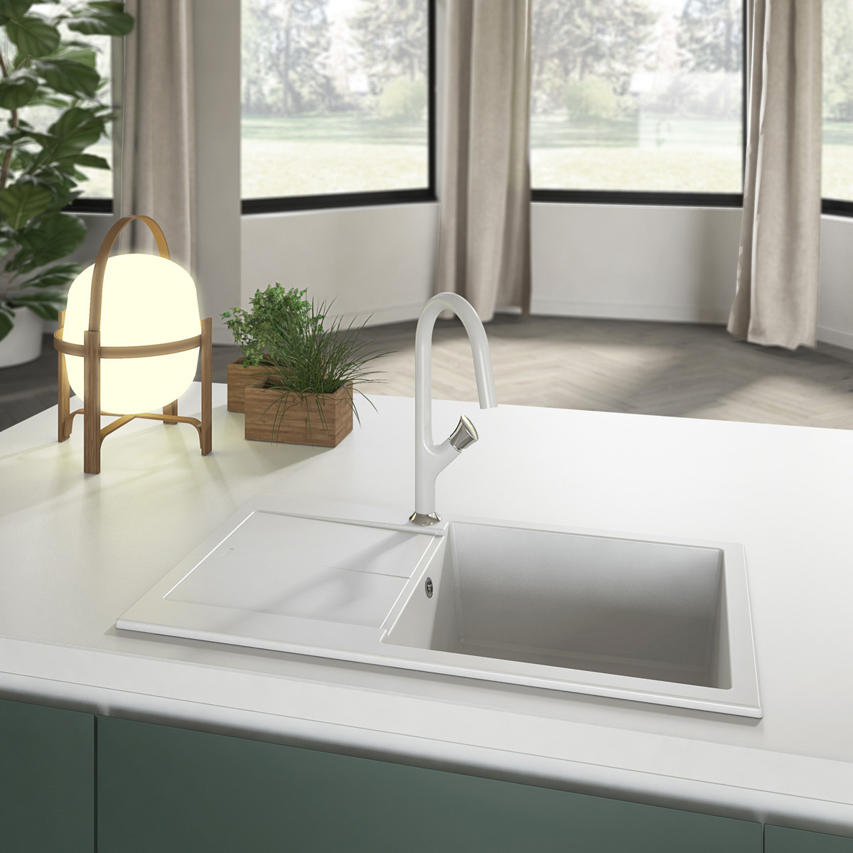 Chiuveta-Bucatarie-granit-CookingAid-Infiniti-NF8610-Polar-White-Alba-6