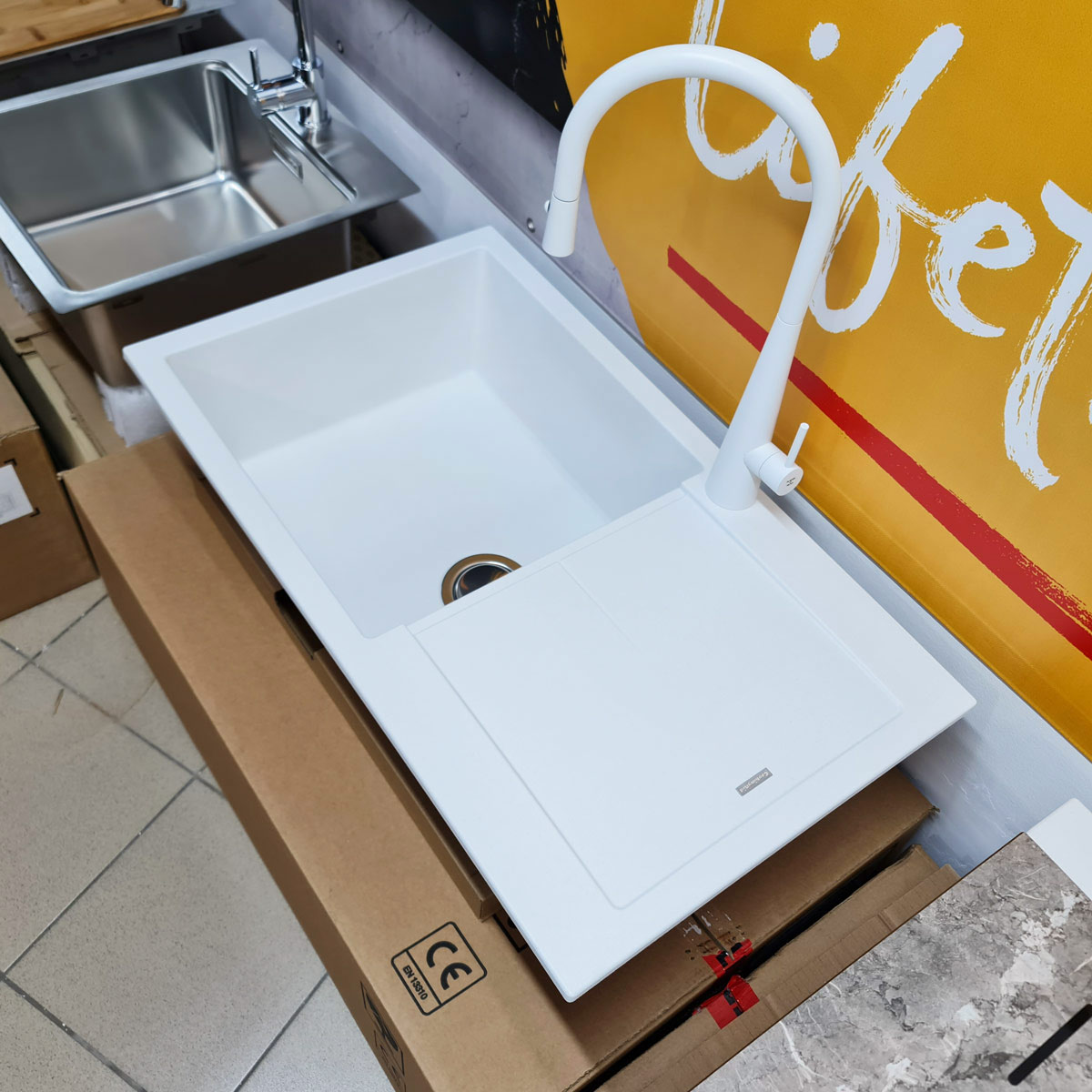 Chiuveta-Bucatarie-granit-CookingAid-Infiniti-NF8610-Polar-White-Alba-8