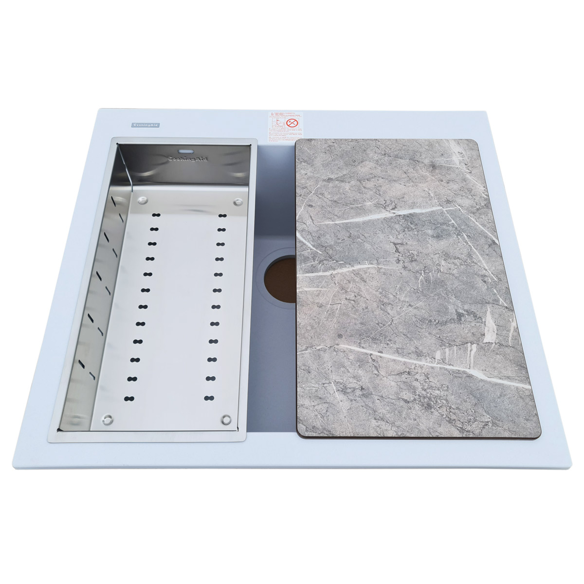 Chiuveta-Bucatarie-granit-CookingAid-Cube-5610-alba-montaj-pe-blat-sau-sub-blat-6