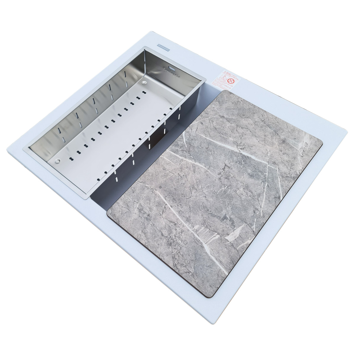 Chiuveta-Bucatarie-granit-CookingAid-Cube-5610-alba-montaj-pe-blat-sau-sub-blat-8