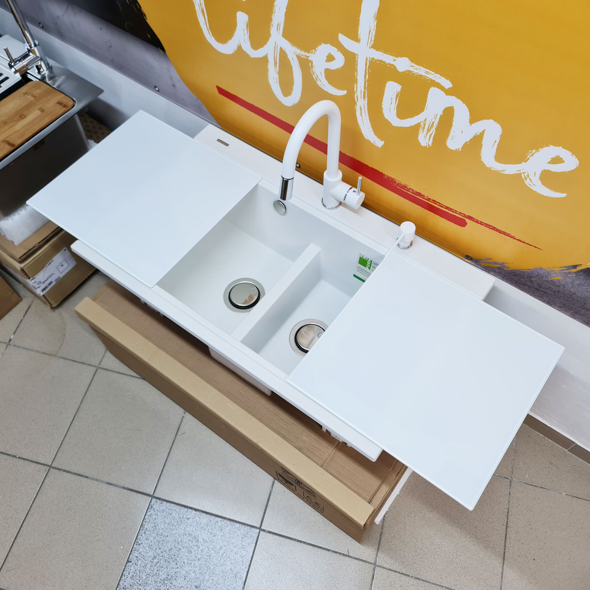 Chiuveta-Bucatarie-Granit-CookingAid-Kinga-LX8620-Polar-White-Baterie-Indiana-tavita-dozator-9