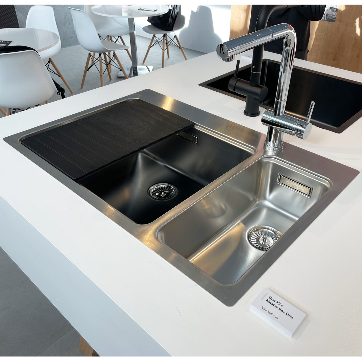 Chiuveta-Bucatarie-inox-CookingAid-Una-72-with-Line-MN-807-By-Rodi