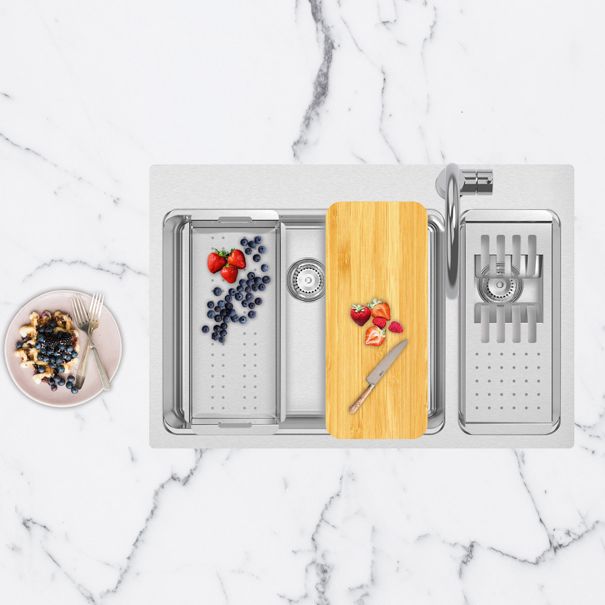 Chiuveta-bucatarie-inox-premium-CookingAid-Una-cu-Master-Box-Una