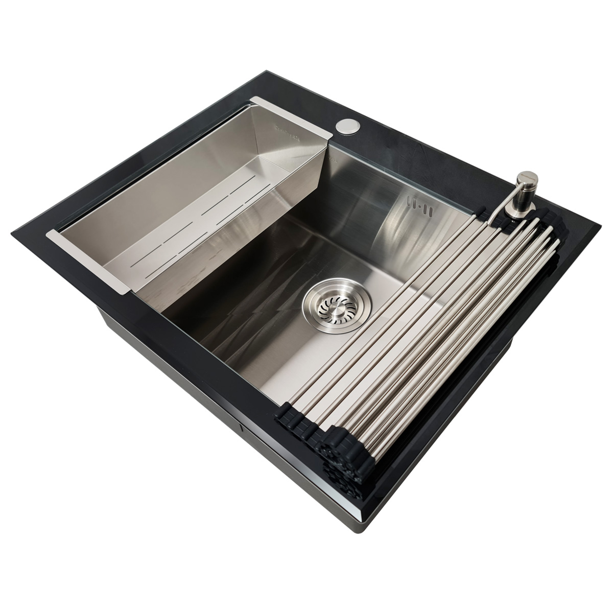 Set-chiuveta-bucatarie-inox-adanca-CookingAid-Tempered-Glass-1