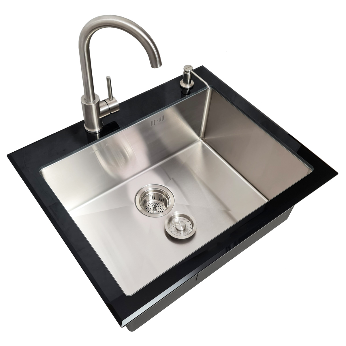 Set-chiuveta-bucatarie-inox-adanca-CookingAid-Tempered-Glass-cu-baterie-Kate-Steel-1