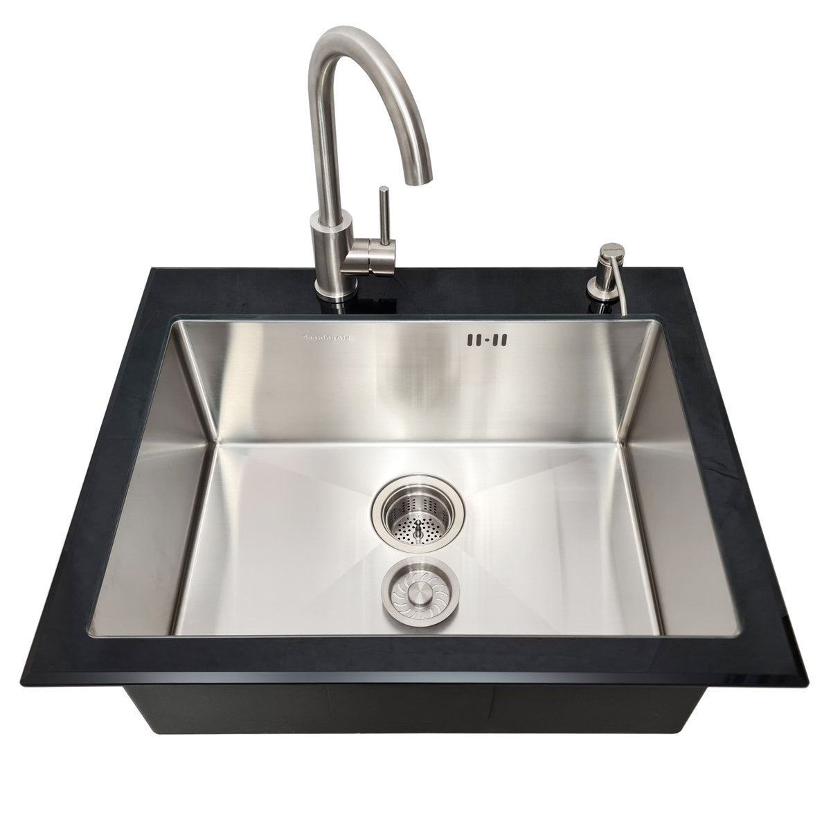Set-chiuveta-bucatarie-inox-adanca-CookingAid-Tempered-Glass-cu-baterie-Kate-Steel-2