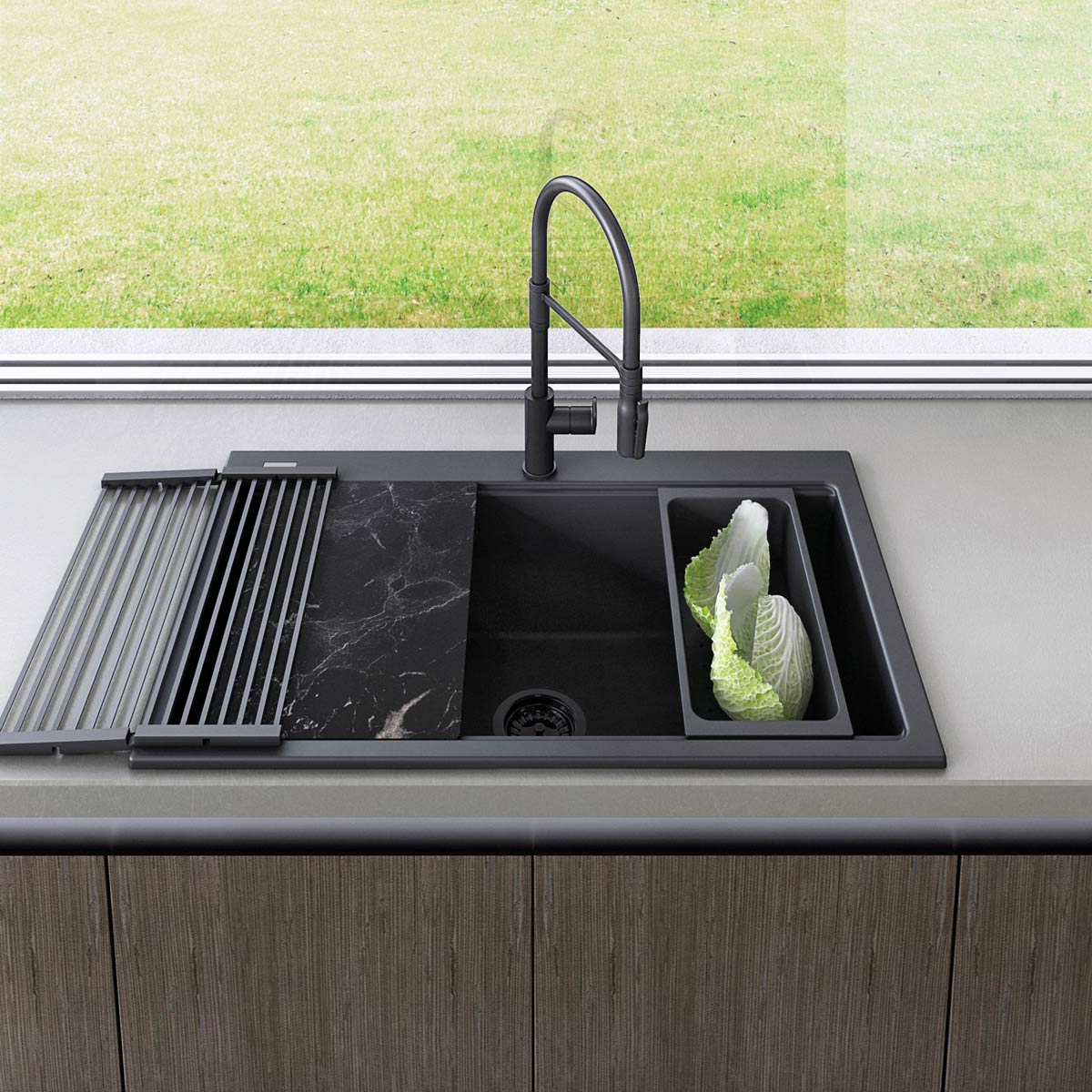 CookingAid-Workstation-Lux-LX8610-Black-Metal-Quartz-1