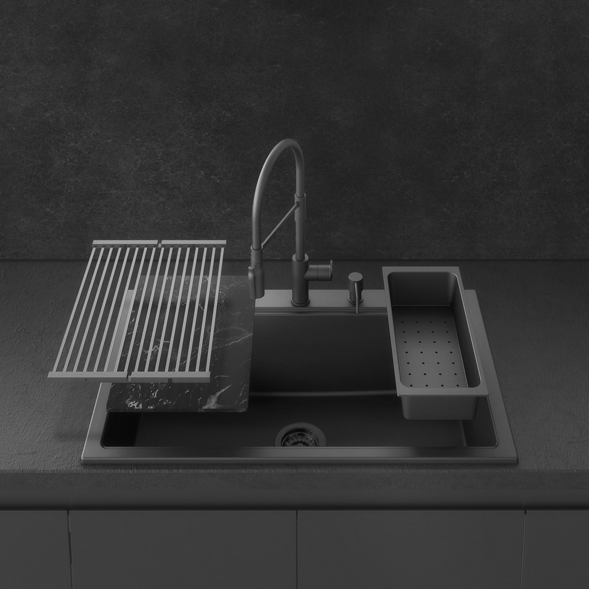 CookingAid-Workstation-Lux-LX8610-Black-Metal-Quartz-3