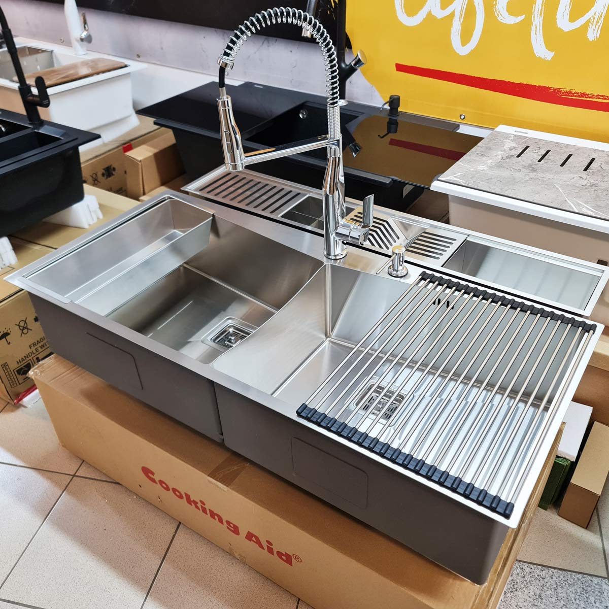 Chiuveta-ingusta-scurgere-tip-rigola-canal-jgheab-drenare-Channel-sink-108cm-cu-4-accesorii-si-baterie-Neo-Spring-chrome-3