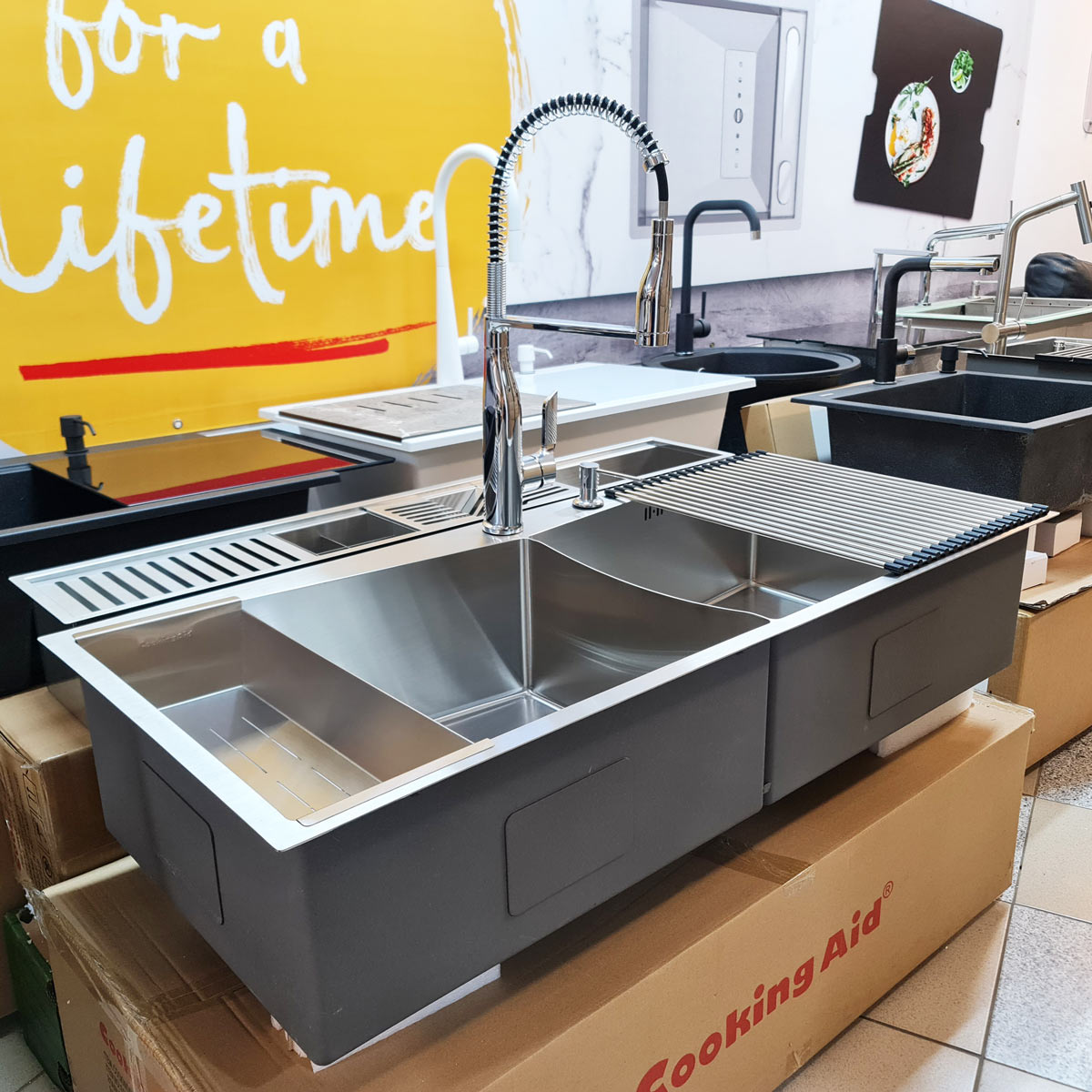 Chiuveta-ingusta-scurgere-tip-rigola-canal-jgheab-drenare-Channel-sink-108cm-cu-4-accesorii-si-baterie-Neo-Spring-chrome-6