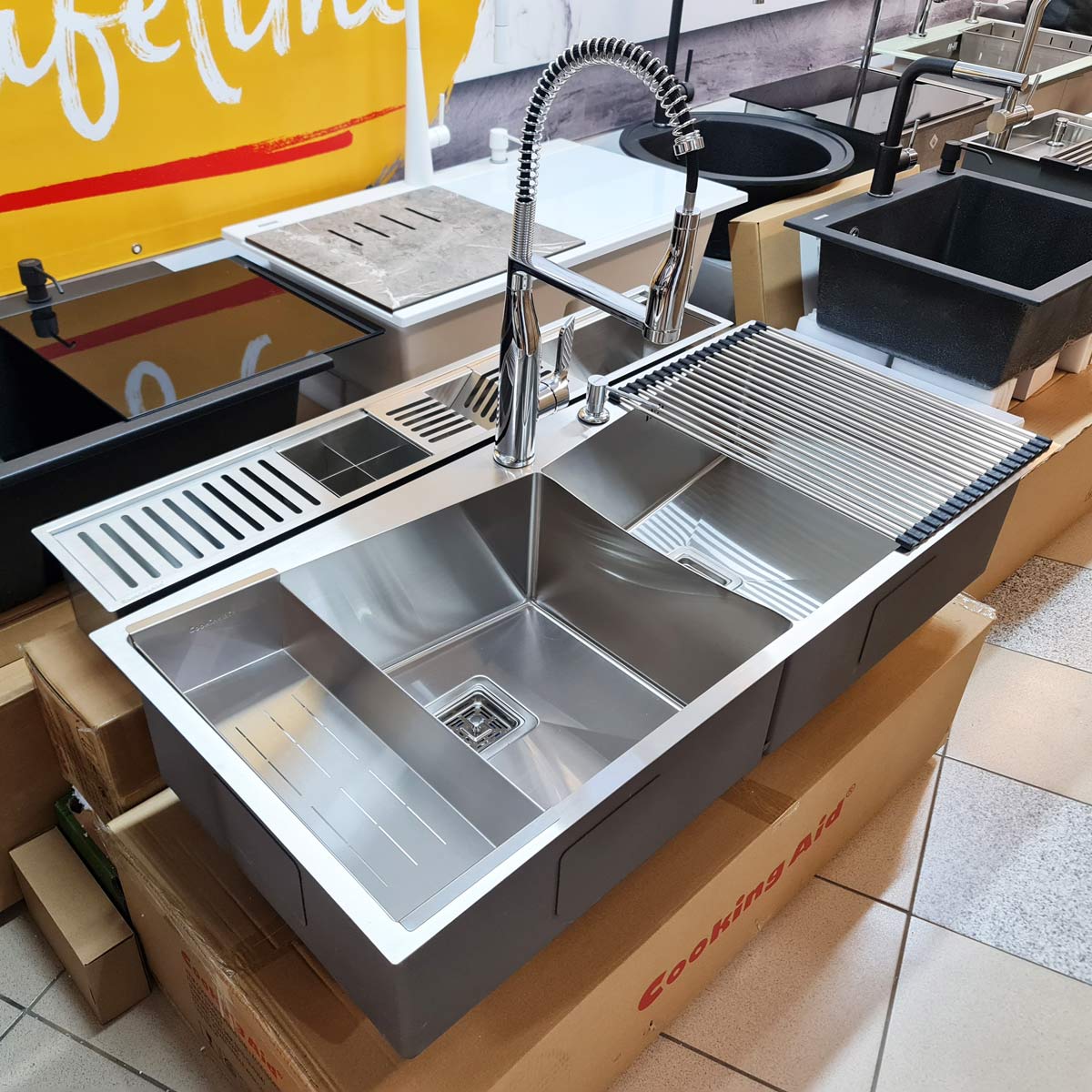 Chiuveta-ingusta-scurgere-tip-rigola-canal-jgheab-drenare-Channel-sink-108cm-cu-4-accesorii-si-baterie-Neo-Spring-chrome