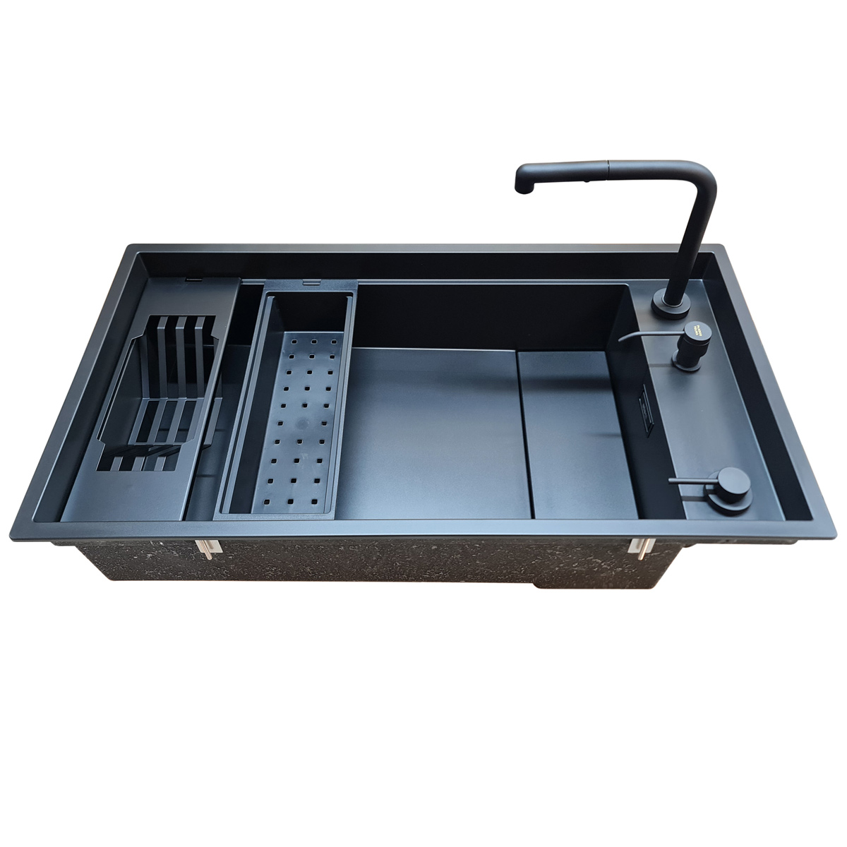 Chiuveta-Bucatarie-Granit-CookingAid-Elleci-Dialogo-360-Black-Keratek-49