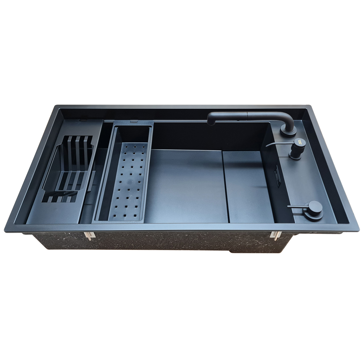 Chiuveta-Bucatarie-Granit-CookingAid-Elleci-Dialogo-360-Black-Keratek-50
