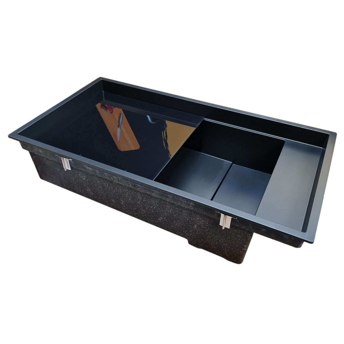 Chiuveta-Bucatarie-Granit-CookingAid-Elleci-Dialogo-360-Black-Keratek-63