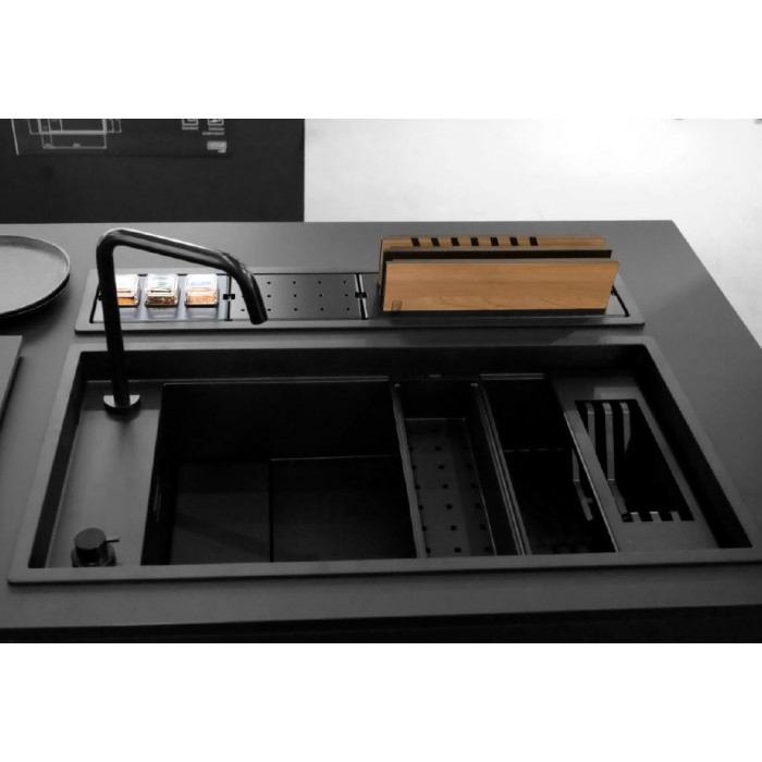 CookingAid black sink top or undermount