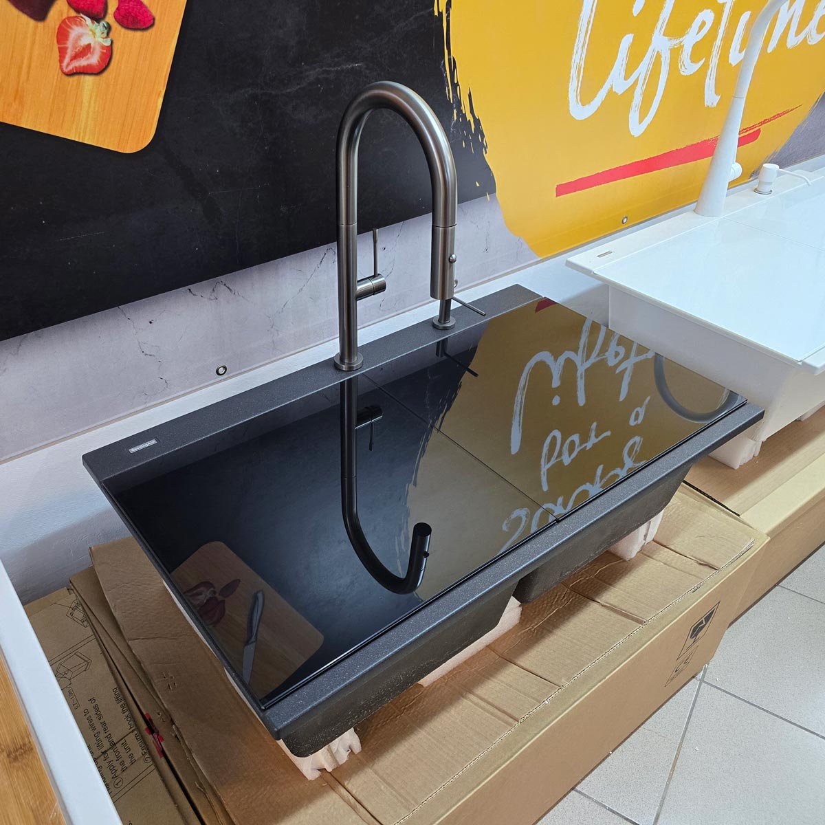 Baterie-bucatarie-gri-dark-grey-extractibila-CookingAid-Felicity-Gun-Metal-14