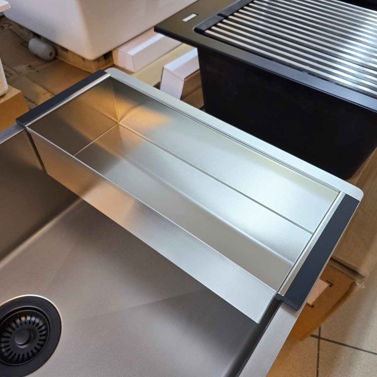 Tavita-scurgere-inox-CookingAid-Tasca-Fratelli-pentru-chiuveta-bucatarie-280XA-3