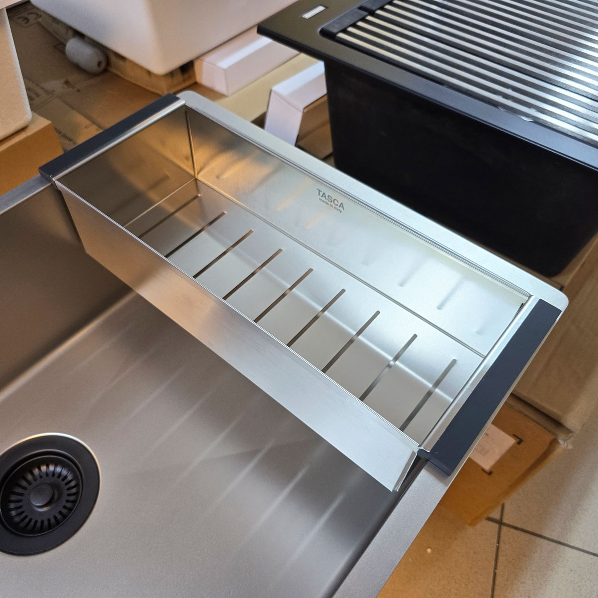Tavita-scurgere-inox-CookingAid-Tasca-Fratelli-pentru-chiuveta-bucatarie-280YA-4