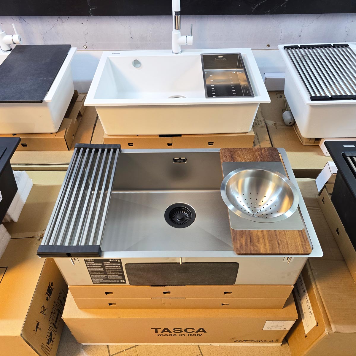 Tavita-scurgere-inox-CookingAid-Tasca-Fratelli-pentru-chiuveta-bucatarie-281RB-8