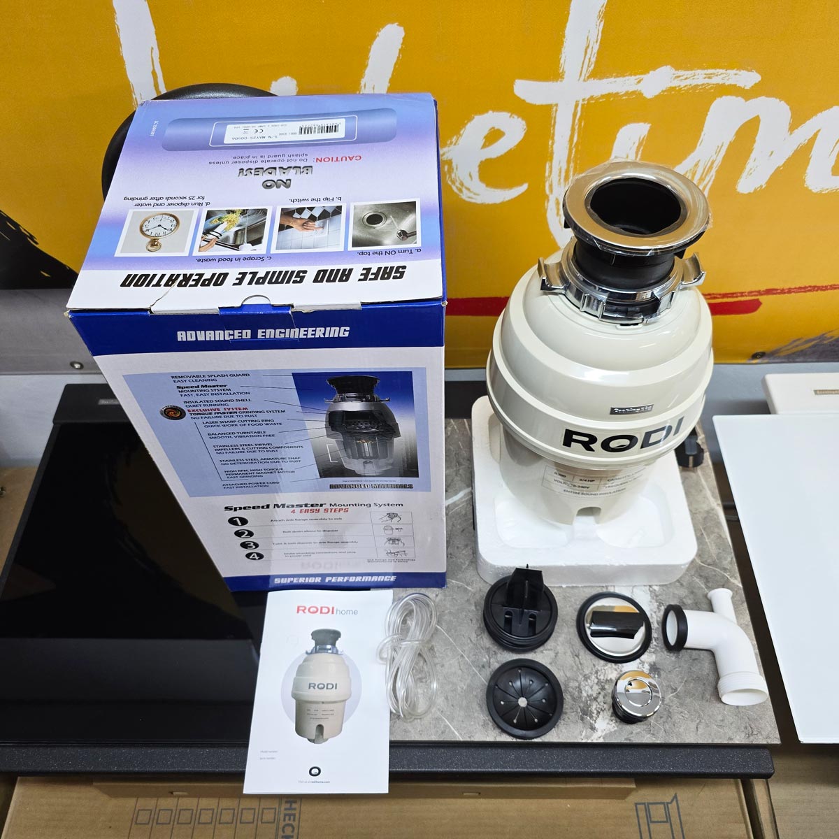Tocator-resturi-alimentare-CookingAid-Rodi-R300-560W-0.75HP-Premium-4