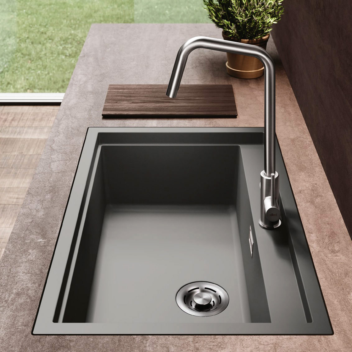 Chiuveta-Bucatarie-Granit-CookingAid-Elleci-Invisible-Sintesi-130-Black-Keratek-11